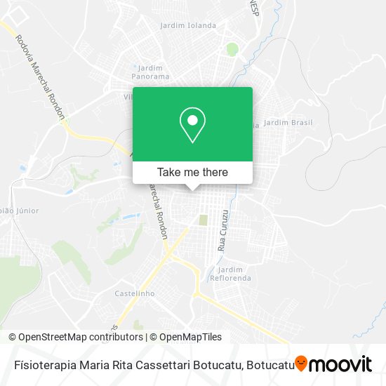 Físioterapia Maria Rita Cassettari Botucatu map