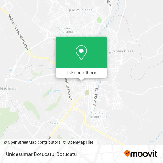 Unicesumar Botucatu map