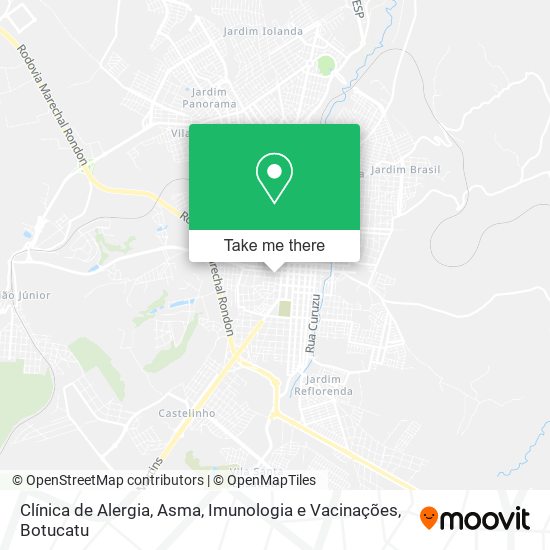 Clínica de Alergia, Asma, Imunologia e Vacinações map