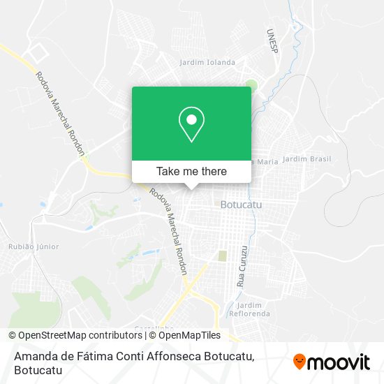 Amanda de Fátima Conti Affonseca Botucatu map