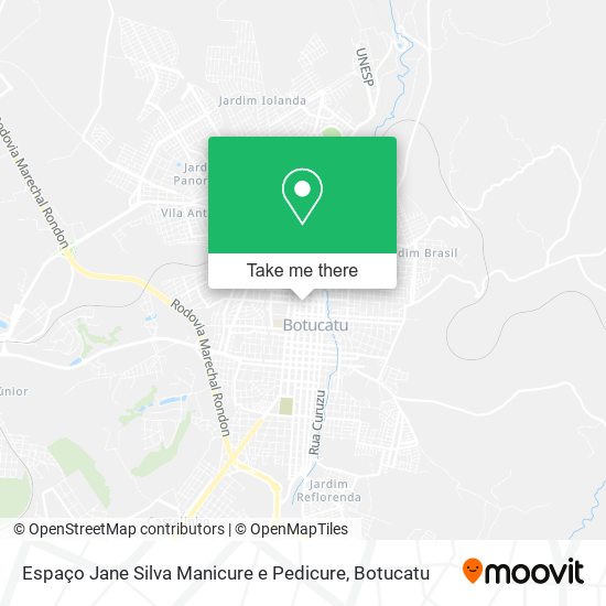 Mapa Espaço Jane Silva Manicure e Pedicure