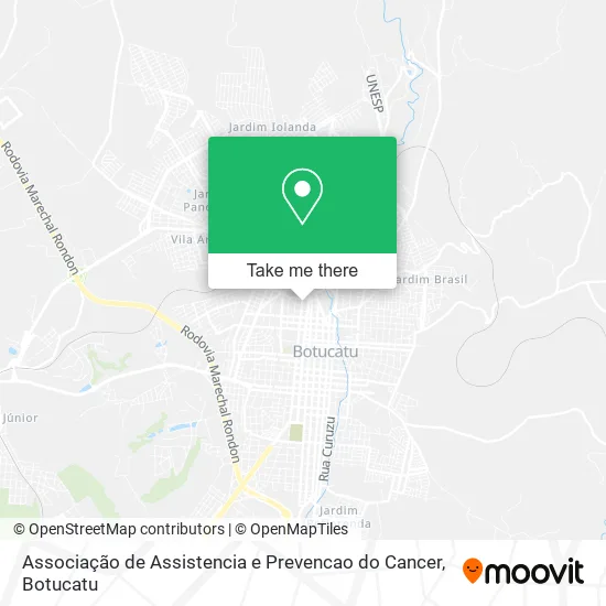 Mapa Associação de Assistencia e Prevencao do Cancer
