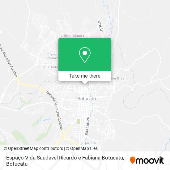 Mapa Espaço Vida Saudável Ricardo e Fabiana Botucatu