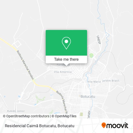 Mapa Residencial Caimã Botucatu