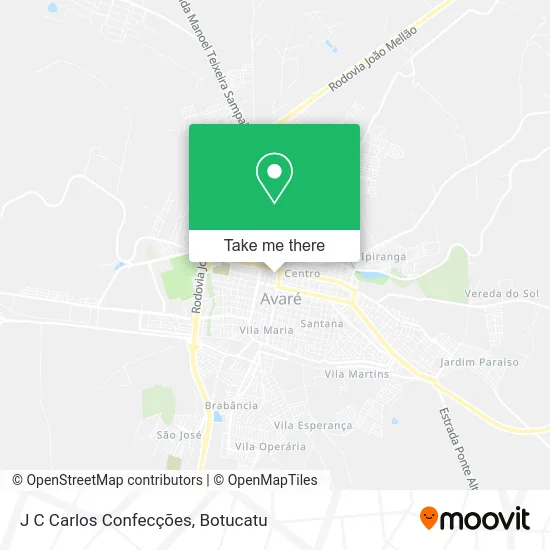 J C Carlos Confecções map