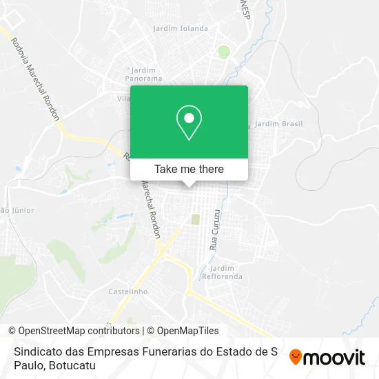 Sindicato das Empresas Funerarias do Estado de S Paulo map