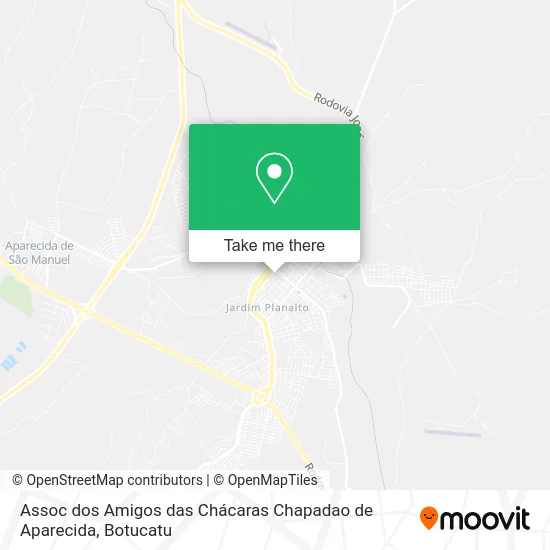 Assoc dos Amigos das Chácaras Chapadao de Aparecida map