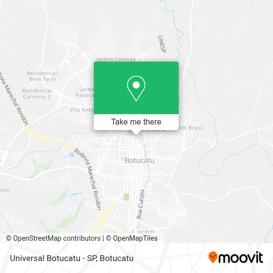 Universal Botucatu - SP map