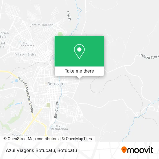Azul Viagens Botucatu map