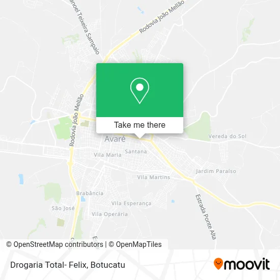 Drogaria Total- Felix map