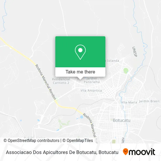 Associacao Dos Apicultores De Botucatu map