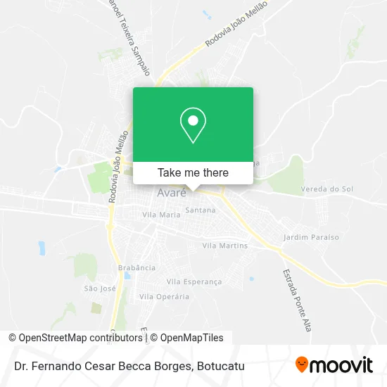 Dr. Fernando Cesar Becca Borges map