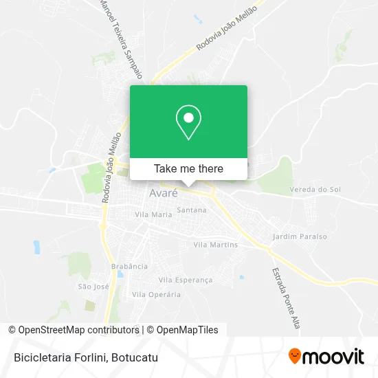 Bicicletaria Forlini map