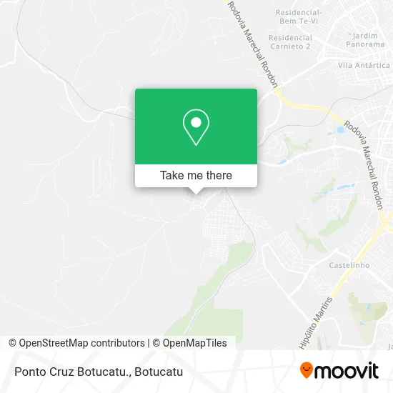 Ponto Cruz Botucatu. map