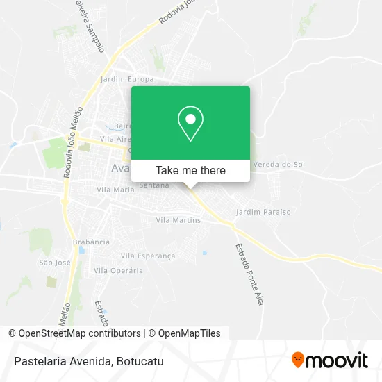 Pastelaria Avenida map
