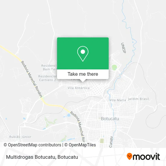 Multidrogas Botucatu map