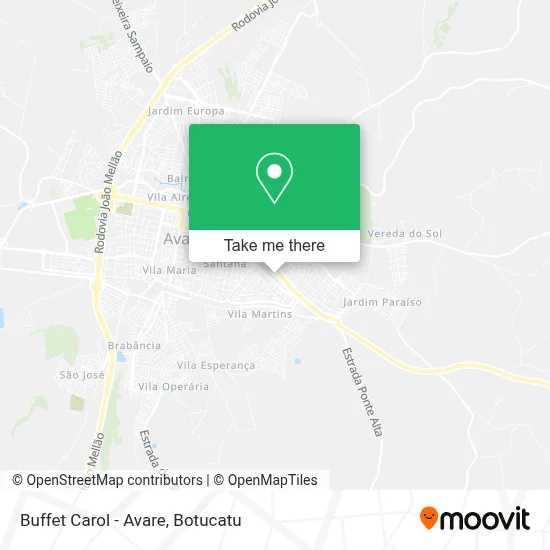 Buffet Carol - Avare map