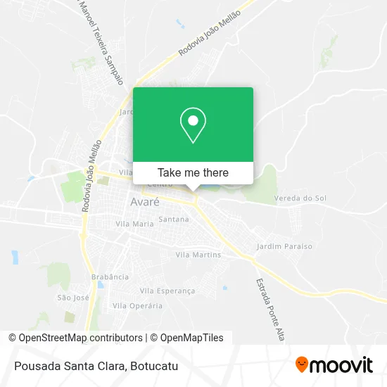 Pousada Santa Clara map