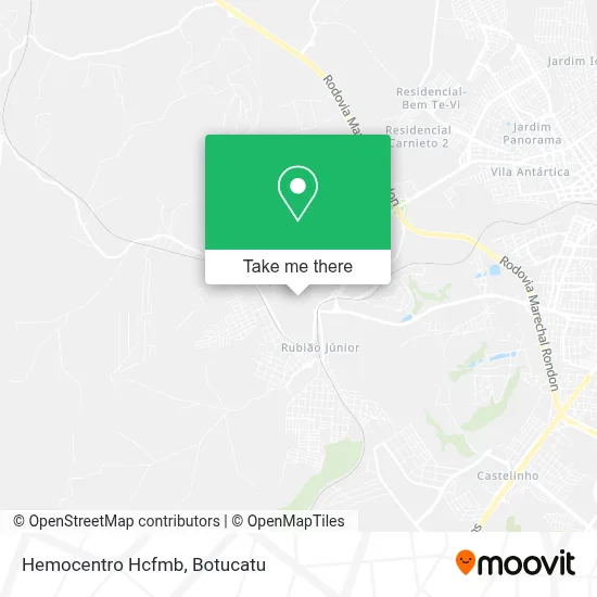 Hemocentro Hcfmb map