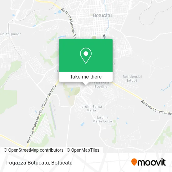 Fogazza Botucatu map