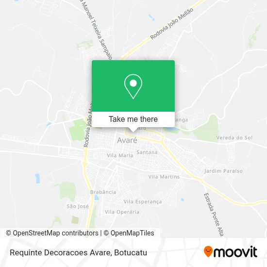 Requinte Decoracoes Avare map