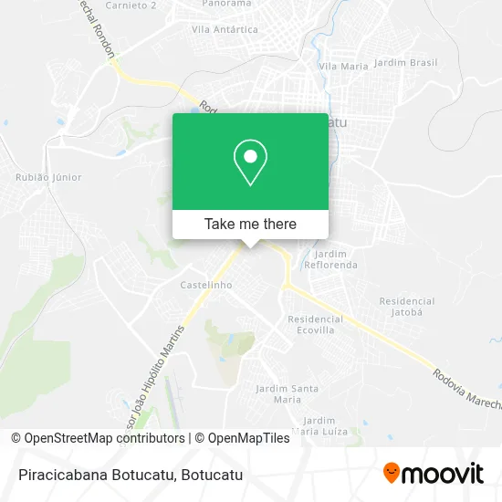 Piracicabana Botucatu map
