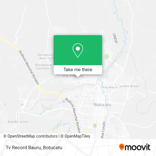Tv Record Bauru map