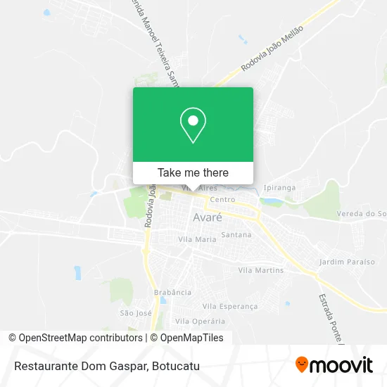 Restaurante Dom Gaspar map