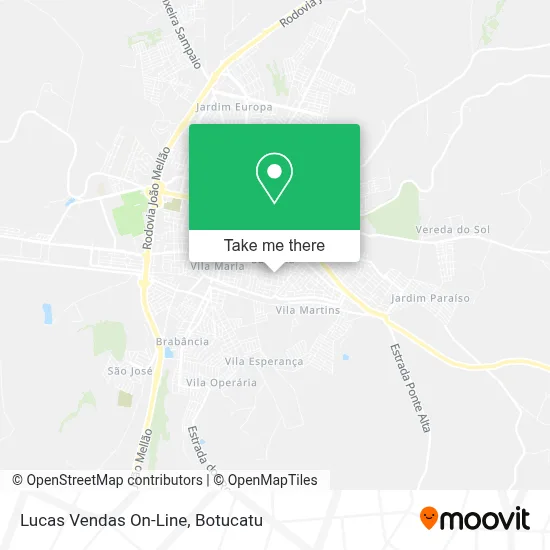 Lucas Vendas On-Line map