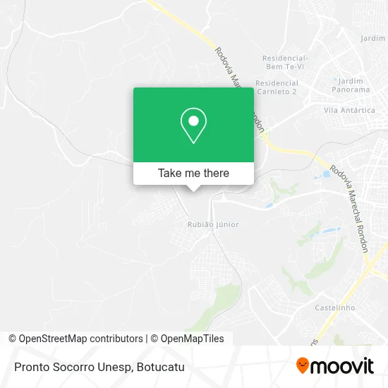 Pronto Socorro Unesp map