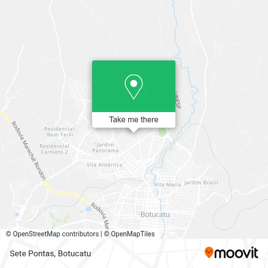 Sete Pontas map
