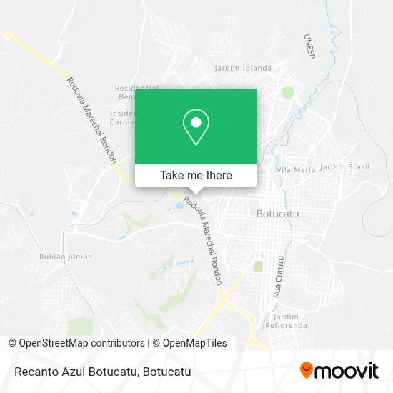 Recanto Azul Botucatu map