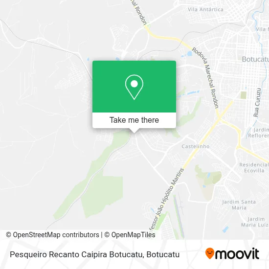 Pesqueiro Recanto Caipira Botucatu map