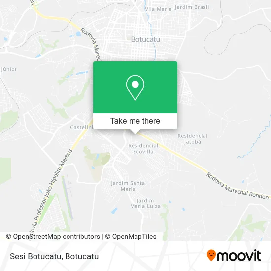 Sesi Botucatu map