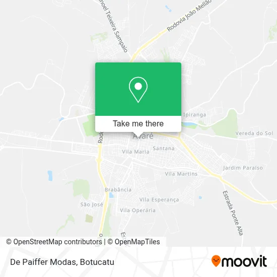 De Paiffer Modas map