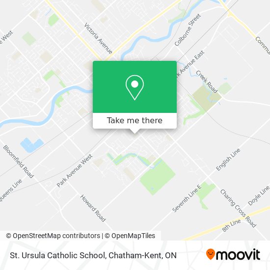 St. Ursula Catholic School map