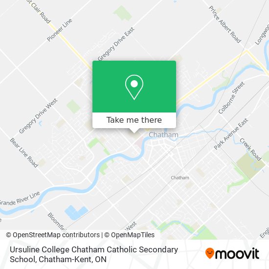 Ursuline College Chatham Catholic Secondary School map