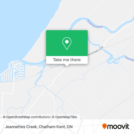 Jeannettes Creek map