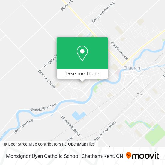 Monsignor Uyen Catholic School map