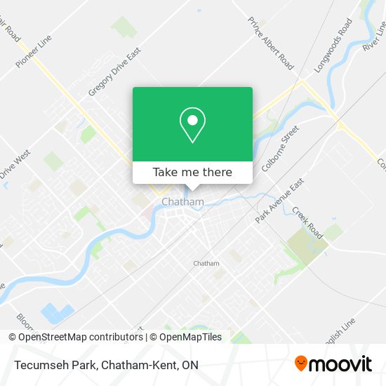 Tecumseh Park map