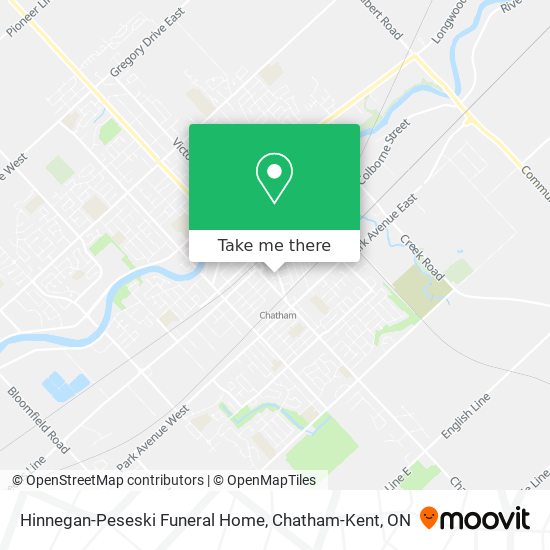 Hinnegan-Peseski Funeral Home map