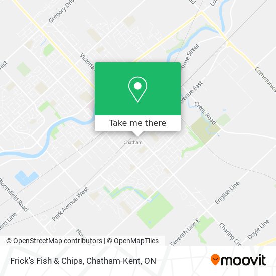 Frick's Fish & Chips map