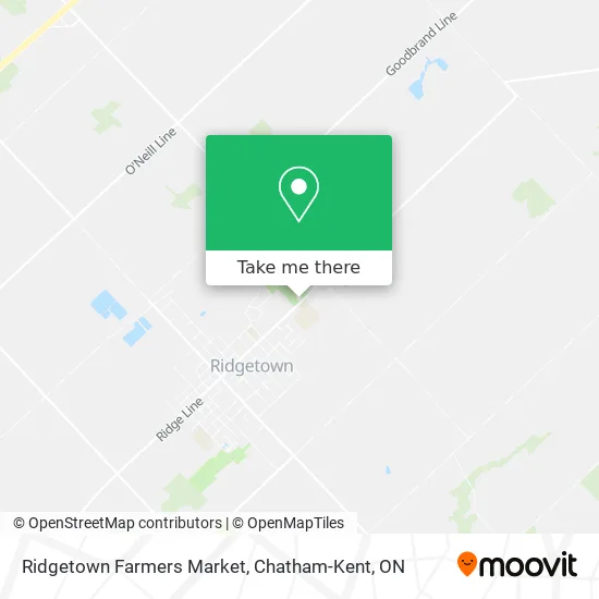 Ridgetown Farmers Market plan