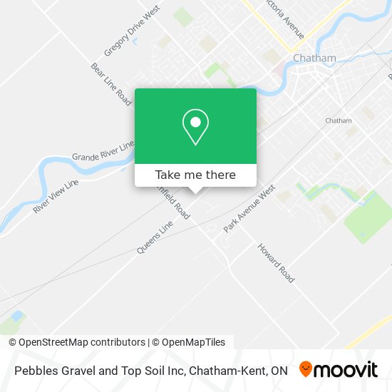 Pebbles Gravel and Top Soil Inc map
