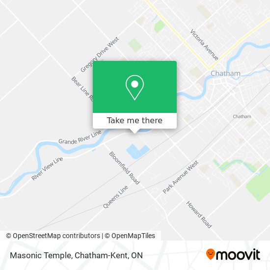 Masonic Temple map