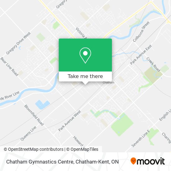 Chatham Gymnastics Centre map