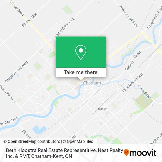 Beth Kloostra Real Estate Representitive, Nest Realty Inc. & RMT map