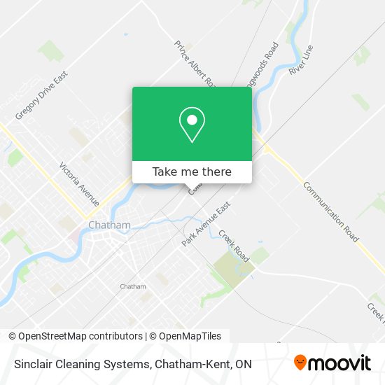 Sinclair Cleaning Systems map