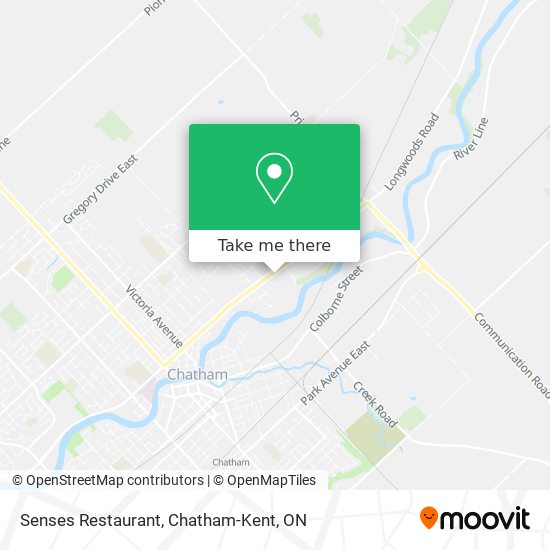 Senses Restaurant map