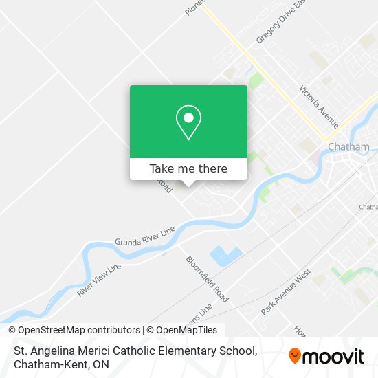 St. Angelina Merici Catholic Elementary School map